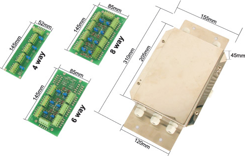 Junction Card, Summing Card, trimmers, Stainless Steel Water Resistant Box
