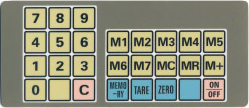 Star Weighing Enterprise, Accessories Parts, Key Pad, CAS-M12