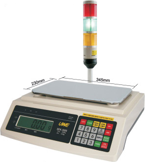 Check Weigher, SEK Series, Rear display, Backlight, RS-232 interface, Relay Output