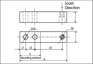 MBS Series, Tool Steel, Single Ended Beam Load Cell